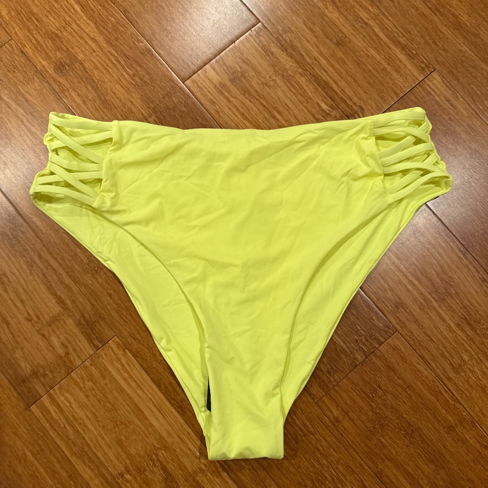 BEBE bright yellow bikini bottoms